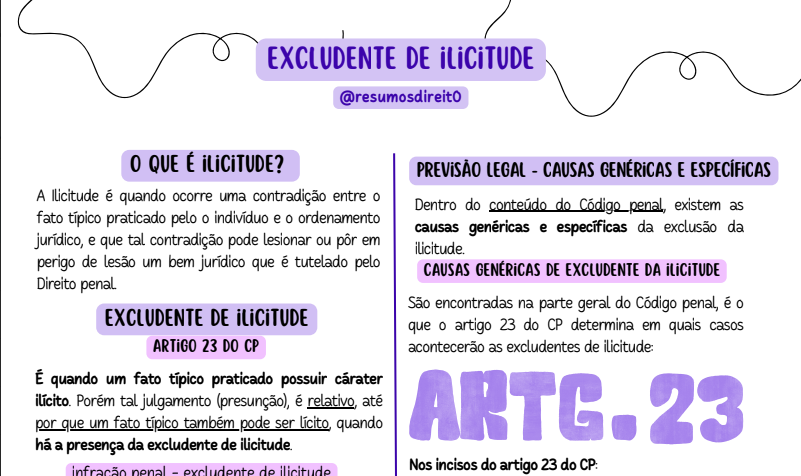 Excludente de Ilicitude